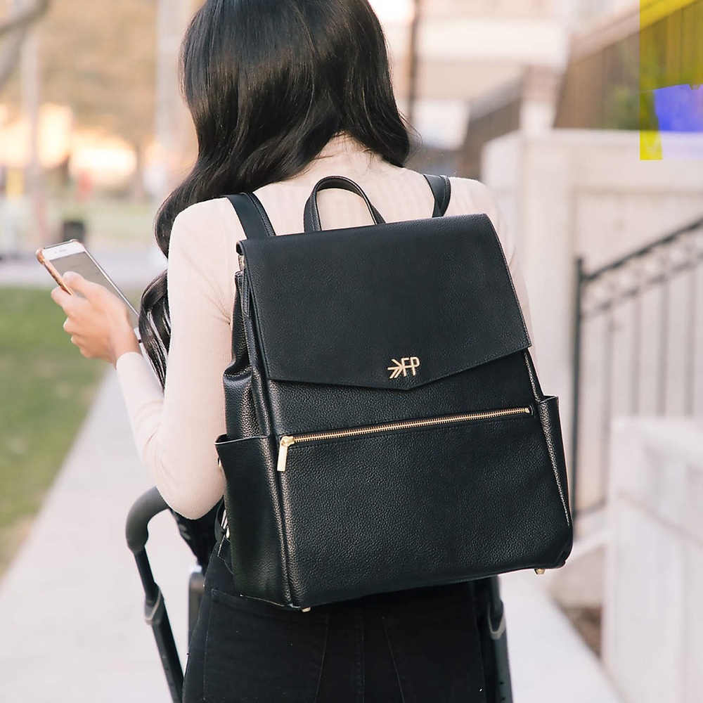 Freshly Picked Black Diaper Bag